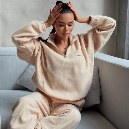 Костюм beige фліс, кофта стійка